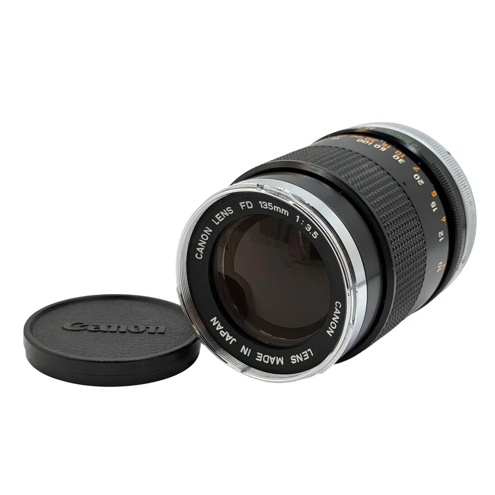 Canon FD 135mm f/3.5 SC Chrome Nose Manual Focus Telephoto Lens Made in Japan
